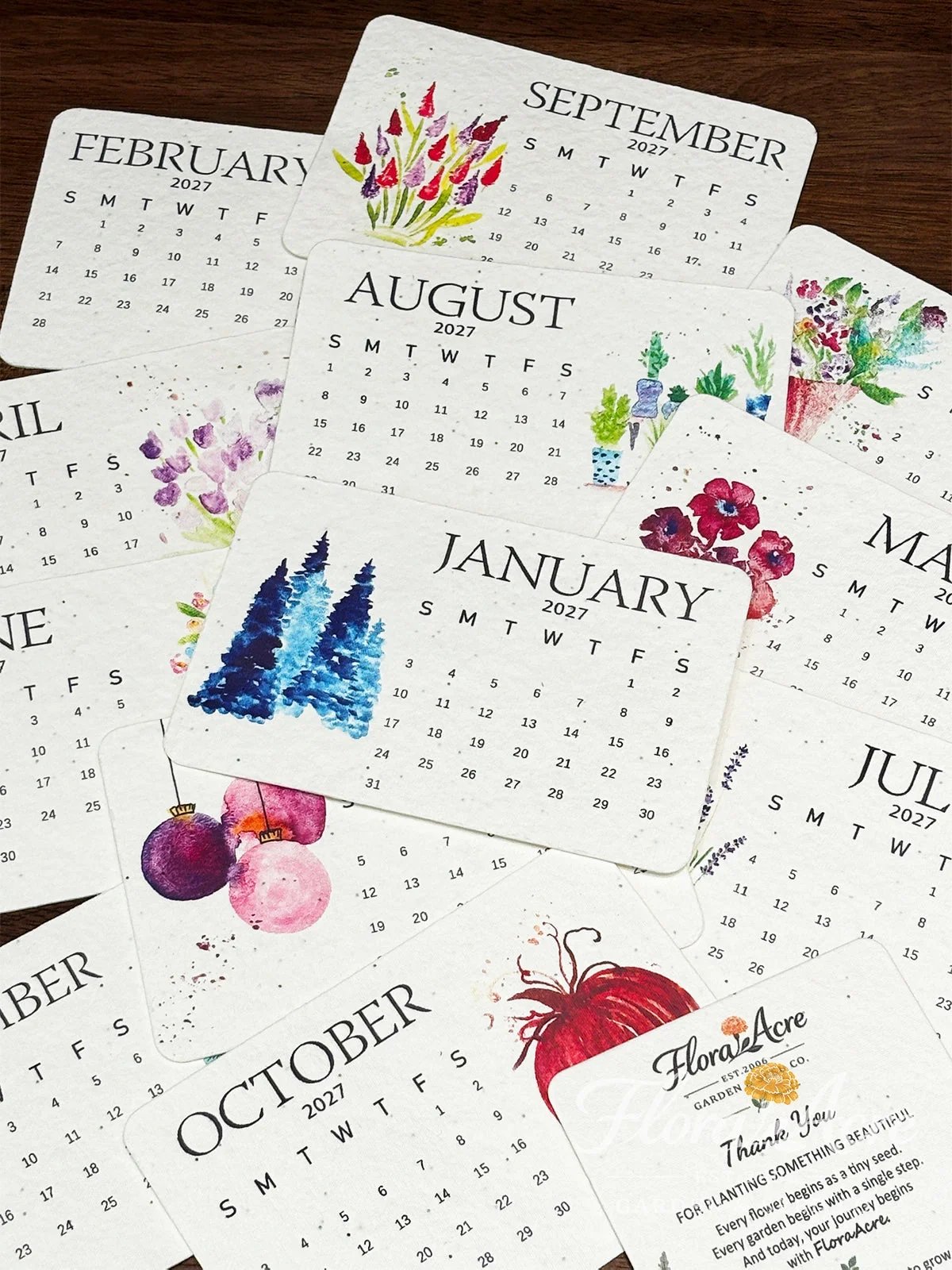 ✨Early Holiday Sale 80% OFF🌱🌹Eco-Friendly Plantable “Timeless” Seed Calendar 2027