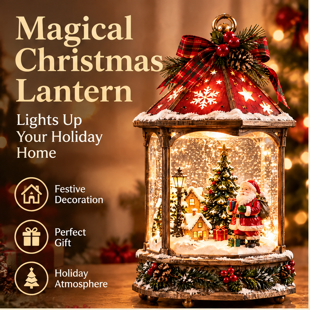 🤶ZEOTIVA Magical Christmas Snow Globe Water Lantern