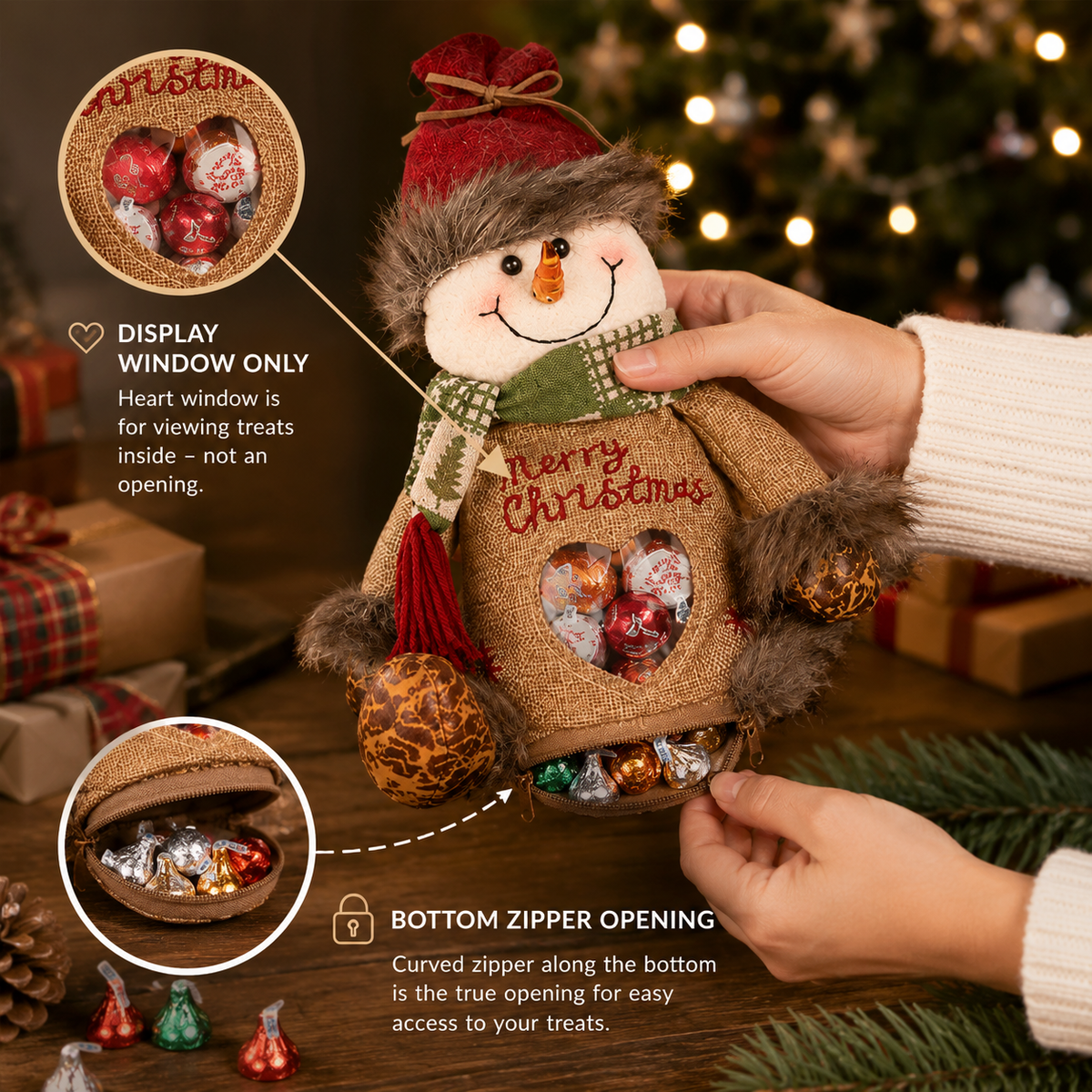 🎉🎅Christmas gift bags with zipper closure🎁🎄