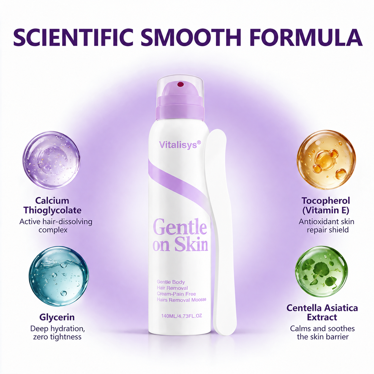 🔥🔥𝐕𝐢𝐭𝐚𝐥𝐢𝐬𝐲𝐬® Gentle Hair Removal Cream for Sensitive Skin — Hypoallergenic Formula, Fast-Acting Hair Removal, Suitable for Men and Women, Also Ideal for Hair Removal Around Intimate Areas