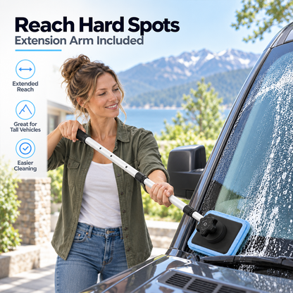 🔥 Last 3 Hours: 50% Off：Dual-Side Magnetic Windshield Cleaner — Streak-Free Glass Kit