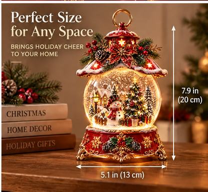 ☃️ZEOTIVA Christmas Snowman Snow Globe Water Lantern