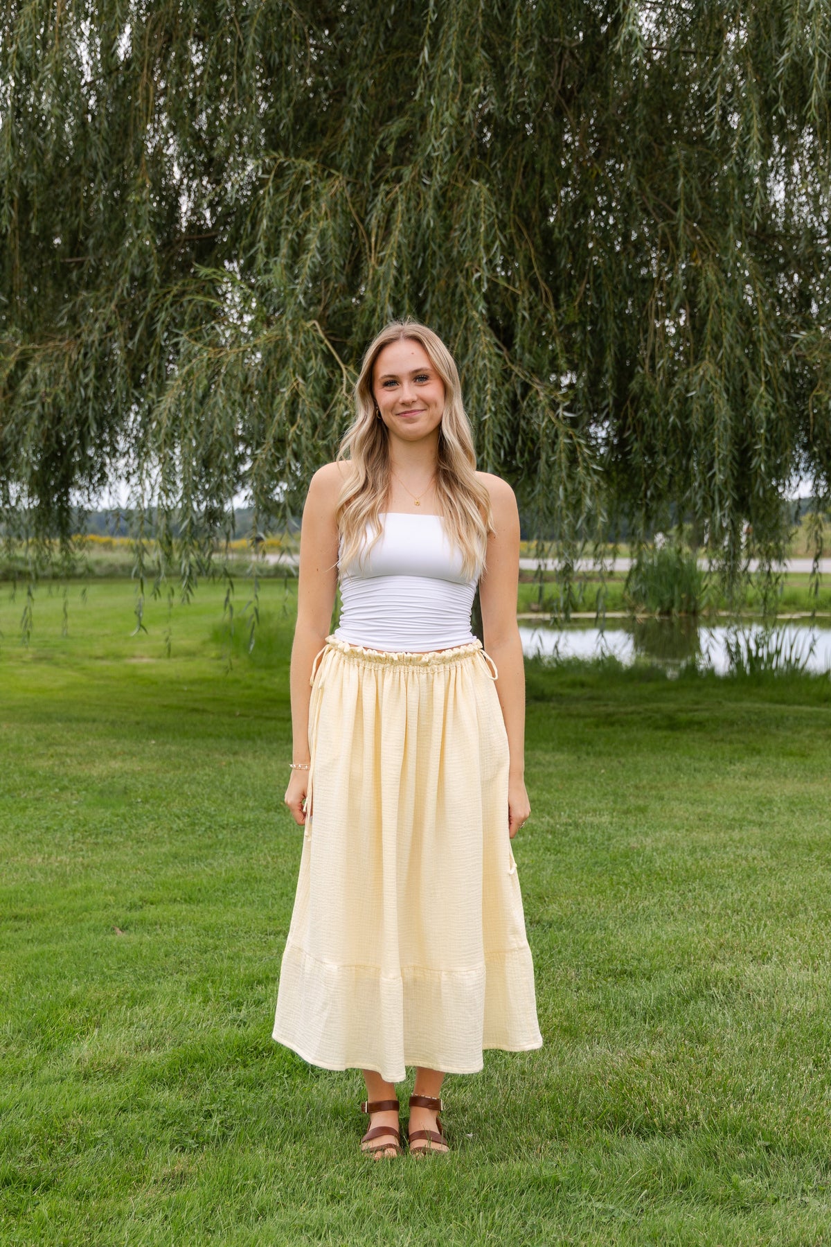 ZEOVITA Adjustable Waist Maxi Skirt 👗