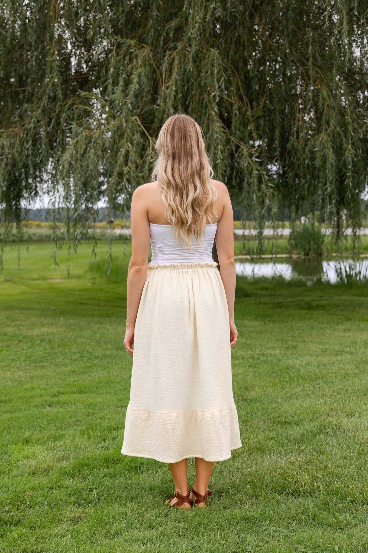 ZEOVITA Adjustable Waist Maxi Skirt 👗
