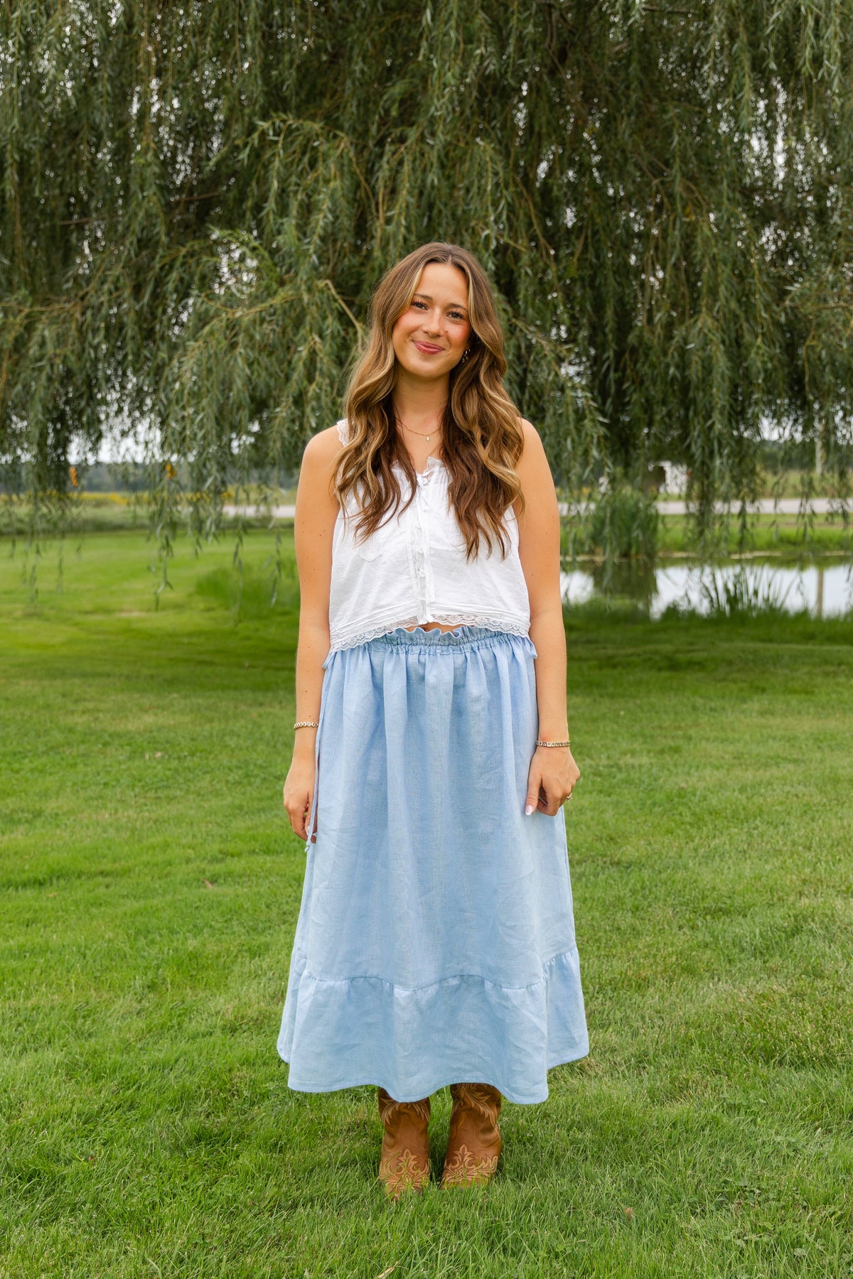 ZEOVITA Adjustable Waist Maxi Skirt 👗