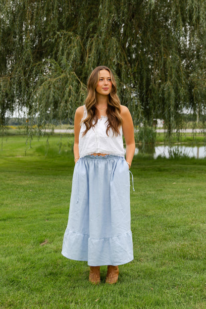 ZEOVITA Adjustable Waist Maxi Skirt 👗