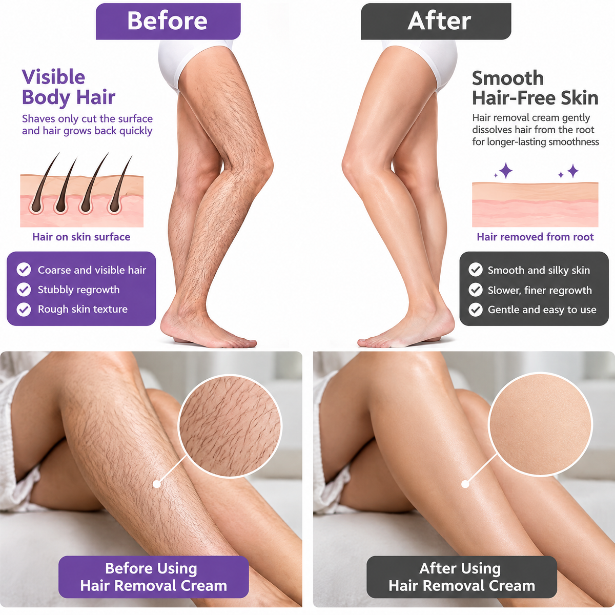 🔥🔥𝐕𝐢𝐭𝐚𝐥𝐢𝐬𝐲𝐬® Gentle Hair Removal Cream for Sensitive Skin — Hypoallergenic Formula, Fast-Acting Hair Removal, Suitable for Men and Women, Also Ideal for Hair Removal Around Intimate Areas