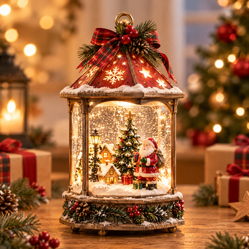 🤶ZEOTIVA Magical Christmas Snow Globe Water Lantern