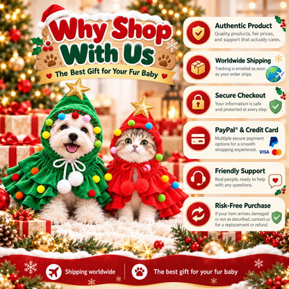 🔥🎄Early Holiday Sale 80% OFF✨ Christmas Tree Pet Costume🐕🐈 - The best gift for your fur baby🎁