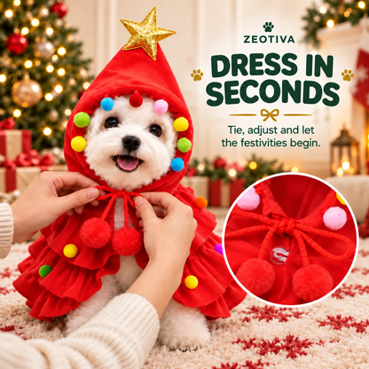 🔥🎄Early Holiday Sale 80% OFF✨ Christmas Tree Pet Costume🐕🐈 - The best gift for your fur baby🎁