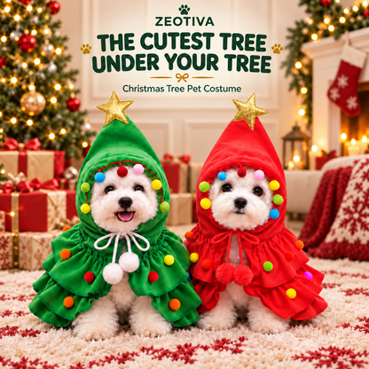 🔥🎄Early Holiday Sale 80% OFF✨ Christmas Tree Pet Costume🐕🐈 - The best gift for your fur baby🎁