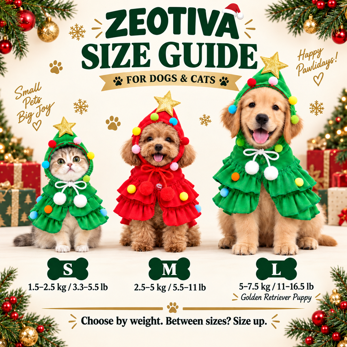 🔥🎄Early Holiday Sale 80% OFF✨ Christmas Tree Pet Costume🐕🐈 - The best gift for your fur baby🎁