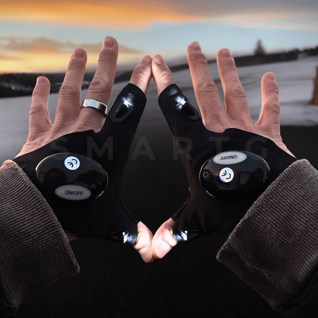 🧤ZEOTIVA LED Flashlight Gloves – 🔥Hands-Free Light for DIY, Repairs & Outdoor Work