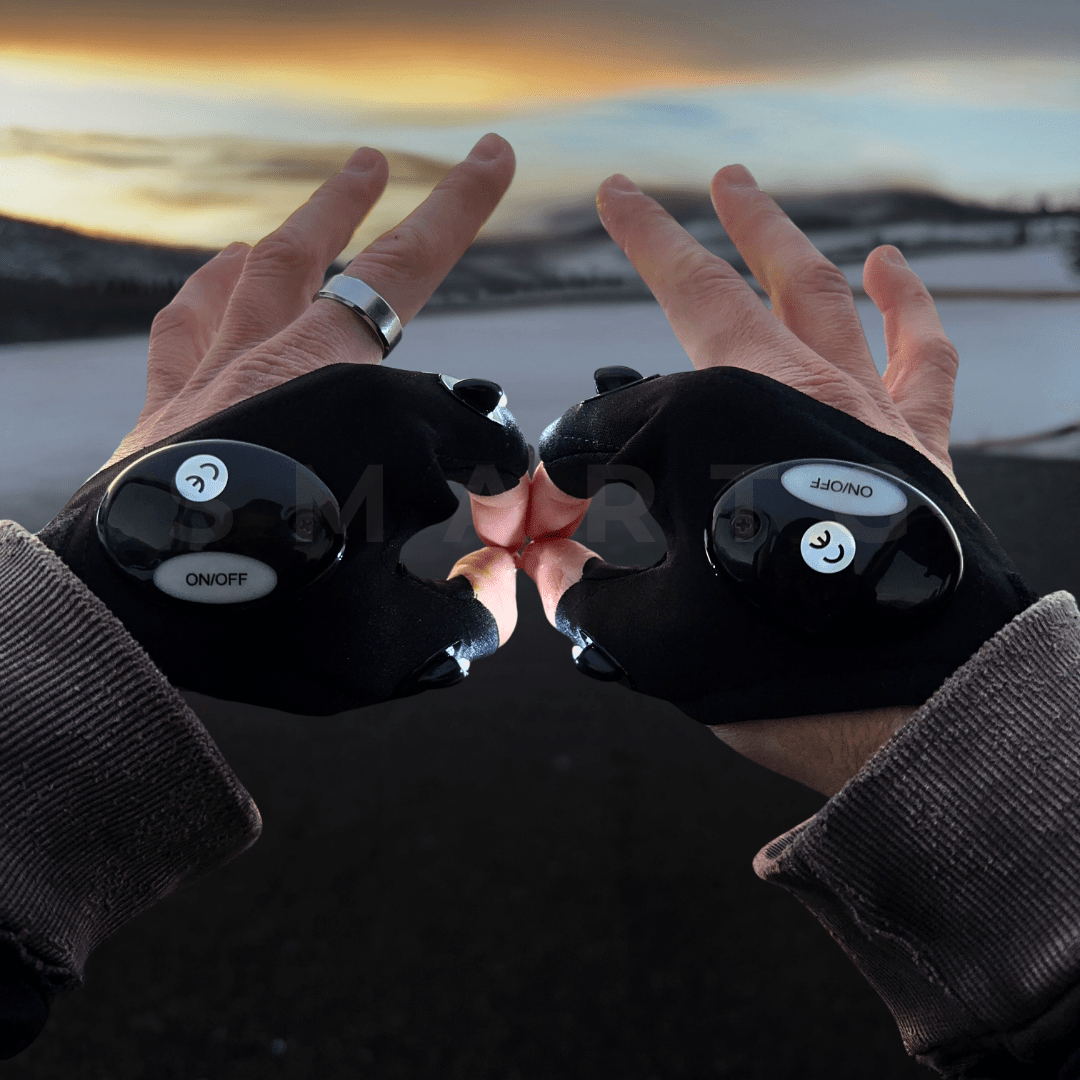 🧤ZEOTIVA LED Flashlight Gloves – 🔥Hands-Free Light for DIY, Repairs & Outdoor Work