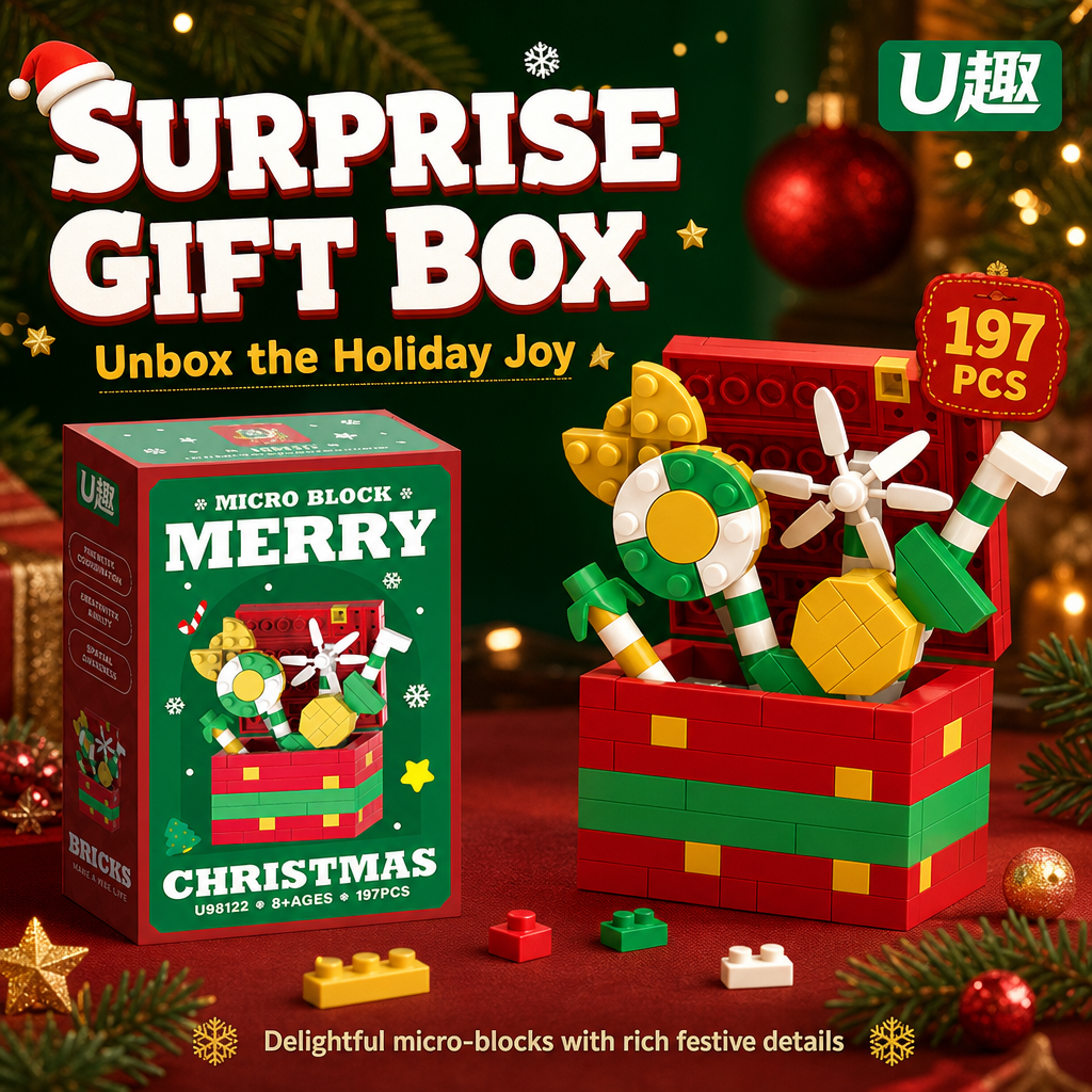 🎄 Christmas Mini Building Blocks Set – ✨Holiday Character Collection