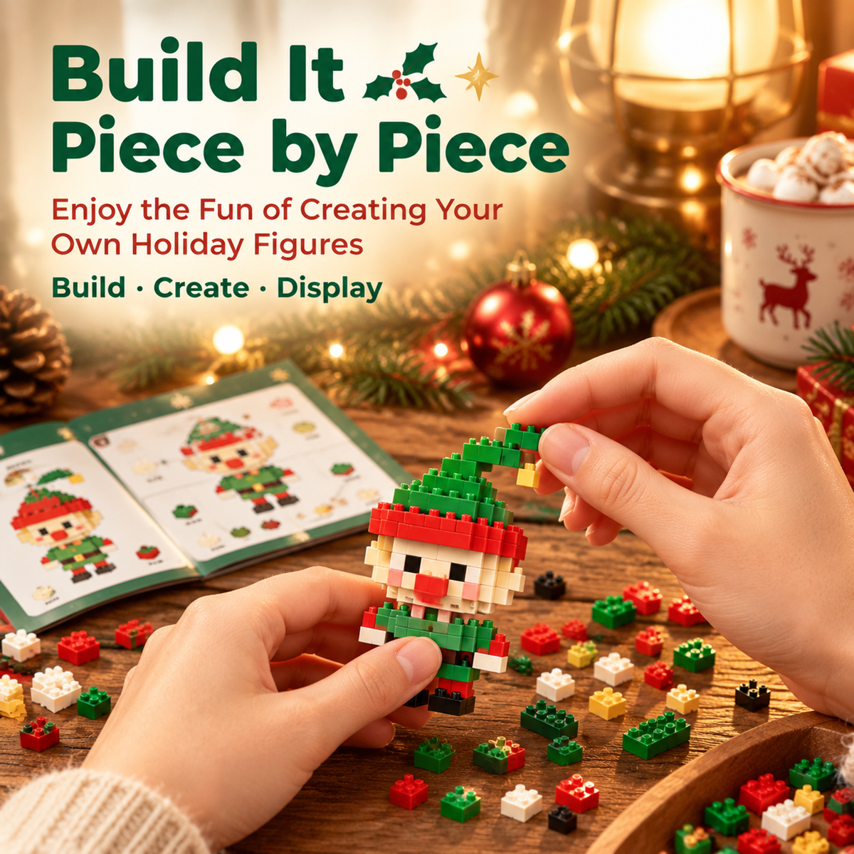 🎄 Christmas Mini Building Blocks Set – ✨Holiday Character Collection
