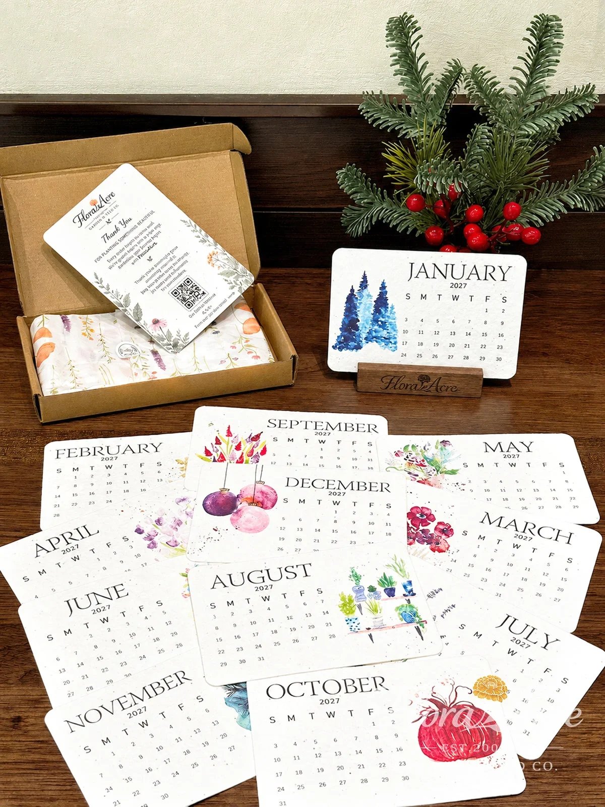 ✨Early Holiday Sale 80% OFF🌱🌹Eco-Friendly Plantable “Timeless” Seed Calendar 2027