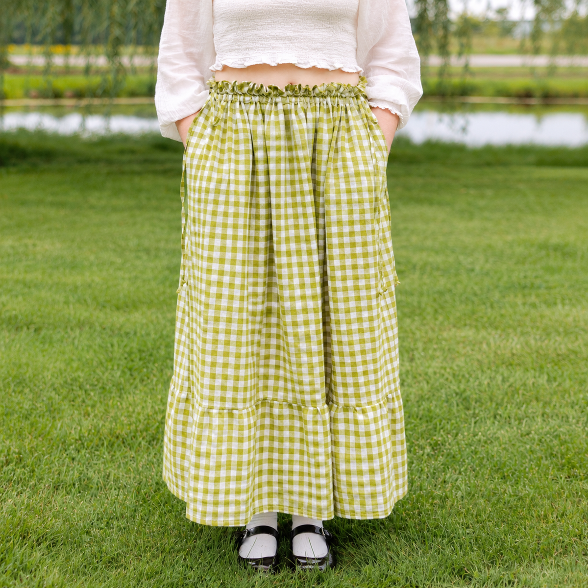 ZEOVITA Adjustable Waist Maxi Skirt 👗