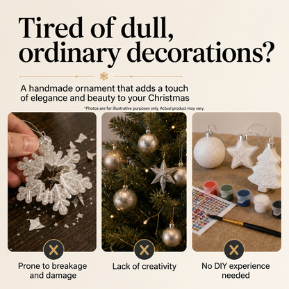 🎄 55% off for a limited time 🎁 DIY paintable hanging Christmas ornament set