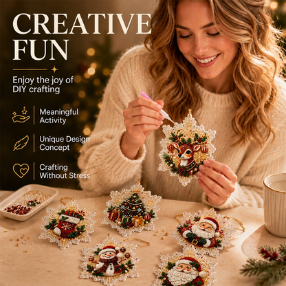 🎄 55% off for a limited time 🎁 DIY paintable hanging Christmas ornament set