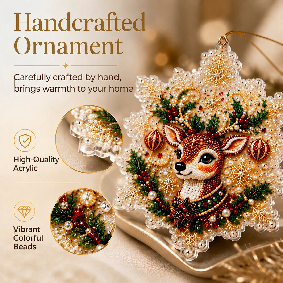 🎄 55% off for a limited time 🎁 DIY paintable hanging Christmas ornament set